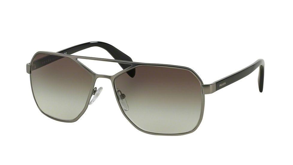 Prada TYPE PR54RS Progressive Prescription Sunglasses PR54RS-7CQ0A7-60 - Lens Diameter 60 mm, Frame Color Matte Gunmetal