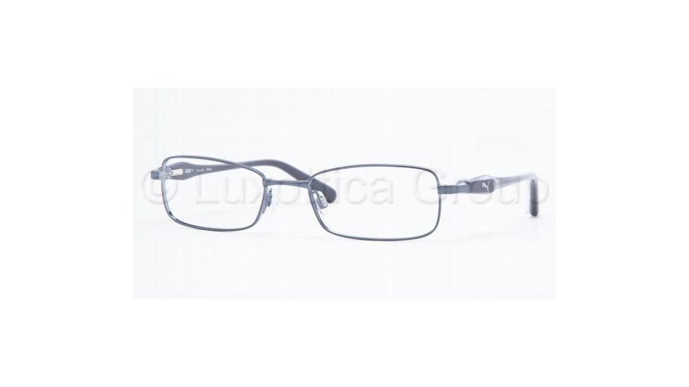 Puma PU15236 Eyeglasses with No Line Progressive Rx Prescription Lenses, Select frame color 50 mm Lense Diameter / Blue Frame