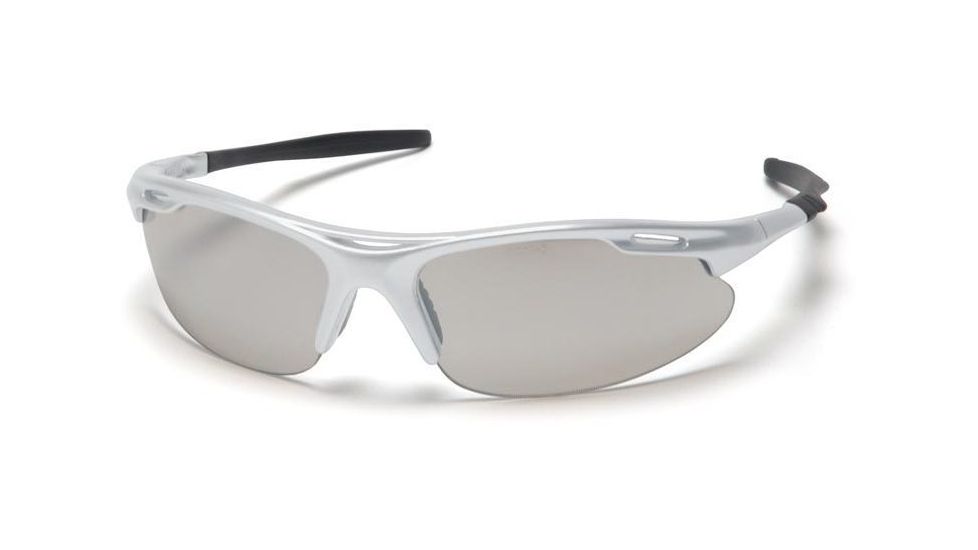 Pyramex Avante Safety Glasses - Indoor/Outdoor Mirror Lens, Silver Frame SS4580D