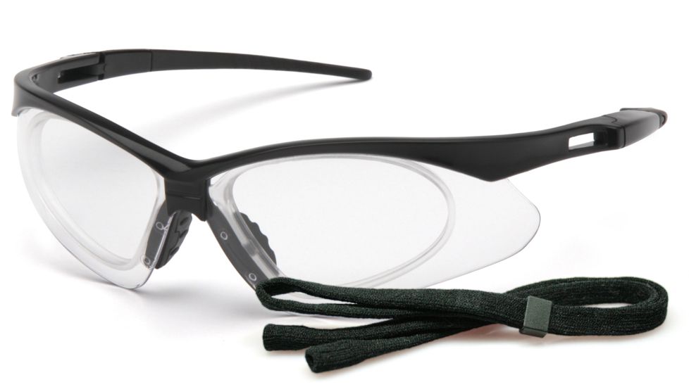 Pyramex Black Frame/ Clear anti-fog lens with RX insert SB6310STRX