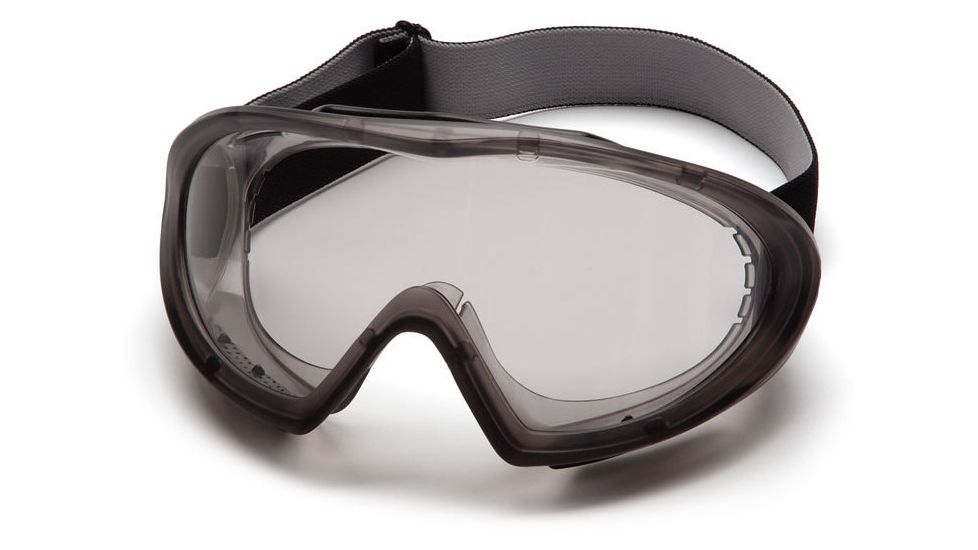 Pyramex Capstone Goggles with Gray Anti-Fog Lens, Direct/Indirect Frame GG504T - Single Pack