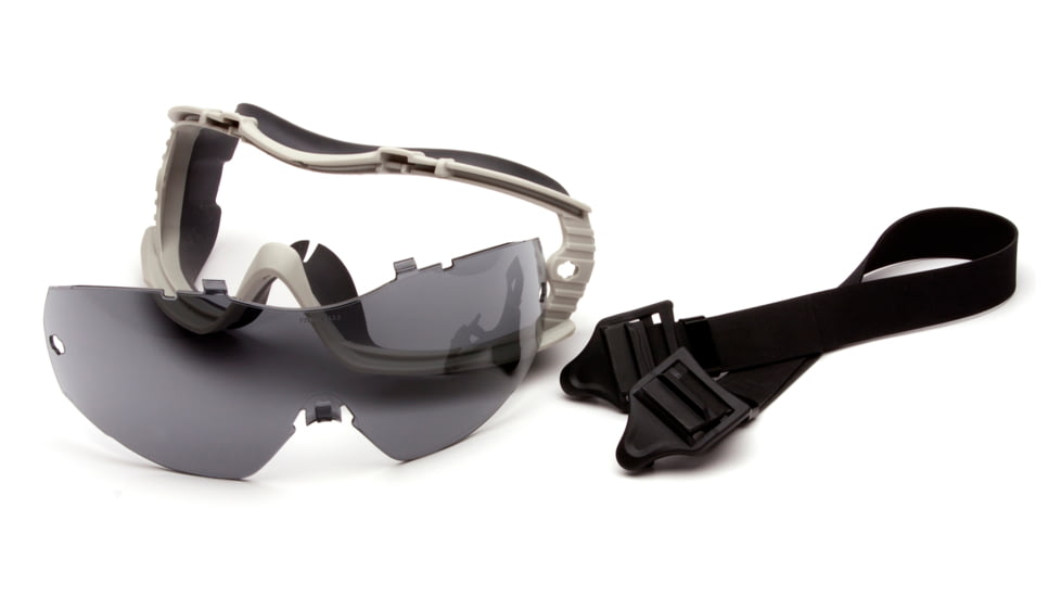 Capstone Gray Frame Goggles, Gray Lens