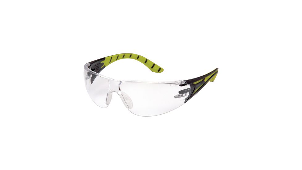 Pyramex Endeavor Plus Clear Lens Black/Green Frame