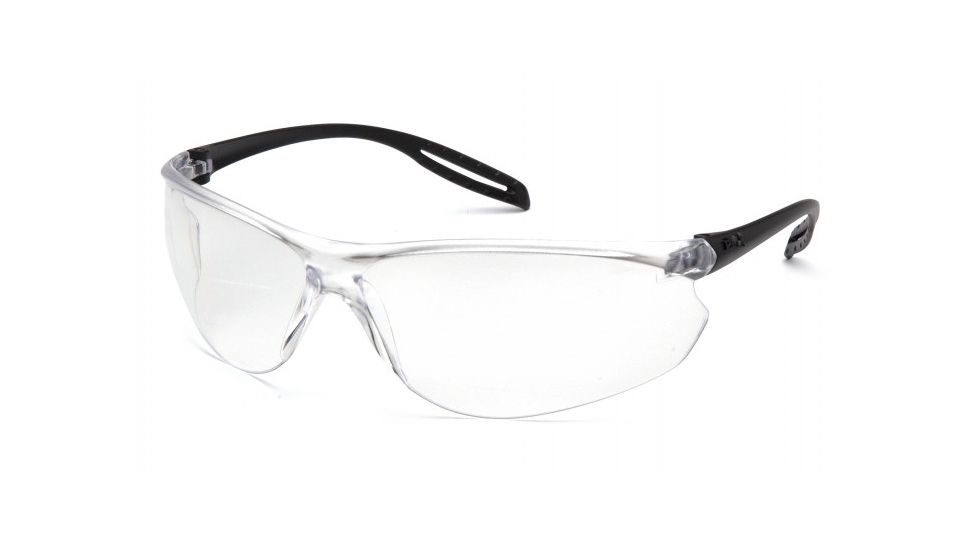 Pyramex Neshoba Safety Glasses w/Clear Lens, Black S9710S
