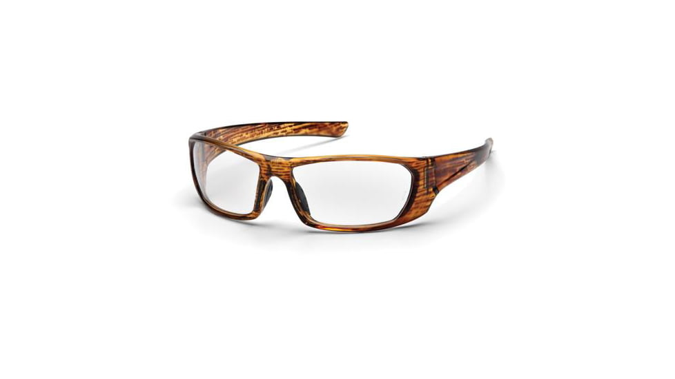 Pyramex Outlander Safety Glasses, Caramel Mixed Frame/Clear Lens SCM8010D