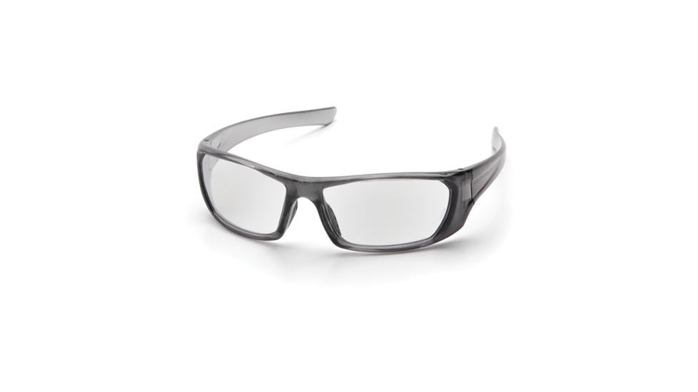 Pyramex Outlander Safety Glasses, Nickel Frame/Clear Lens SNK8010D