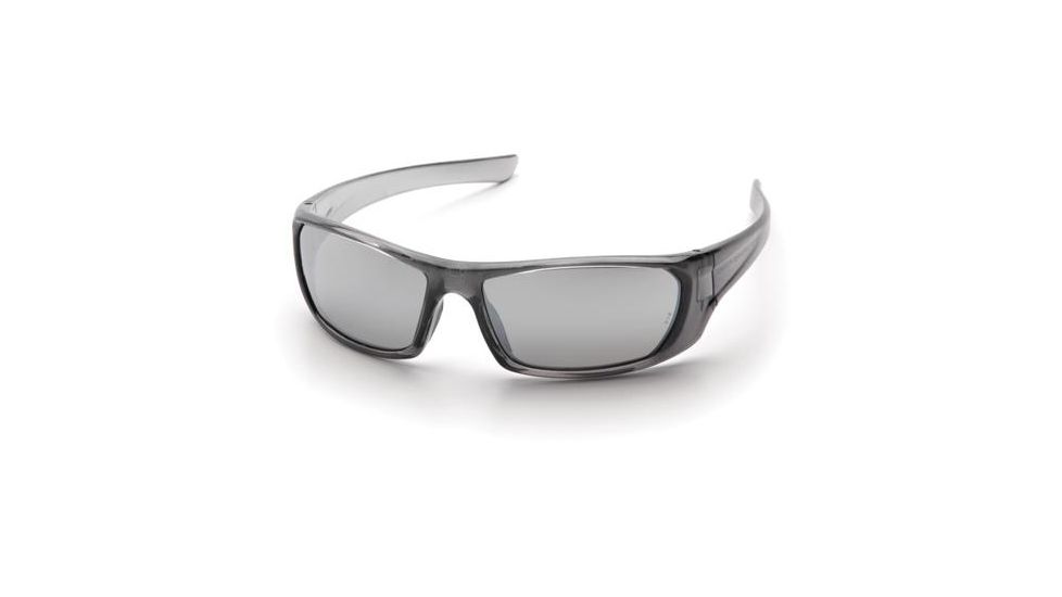 Pyramex Outlander Safety Glasses, Nickel Frame/Silver Mirror Lens SNK8070D