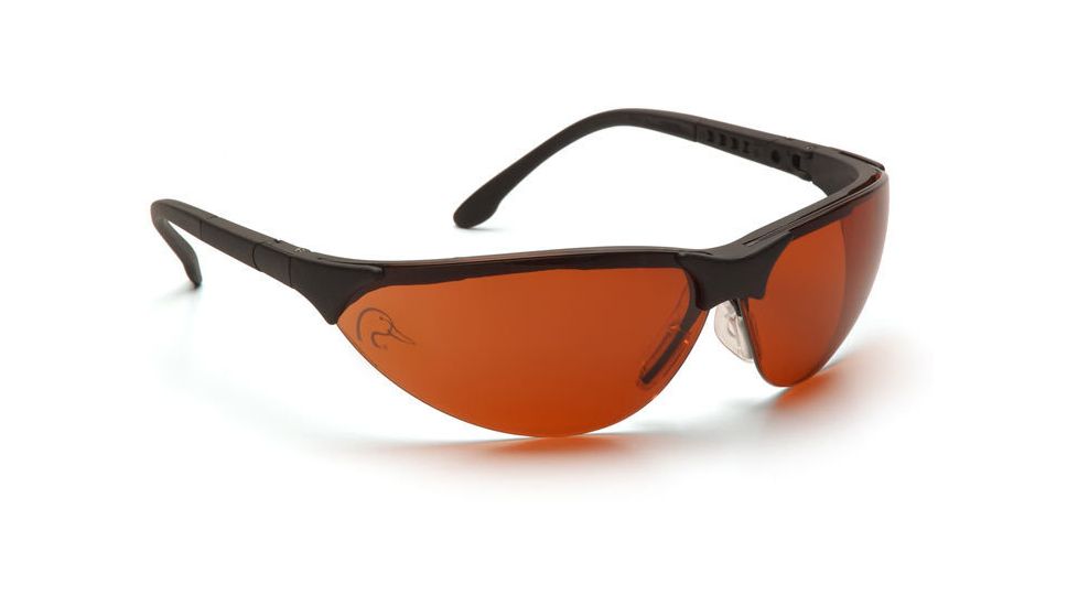 Pyramex Rendezvous Ducks Unlimited Shooting Glasses - Sun Block Bronze Lens, Black Frame DUSB2835ST