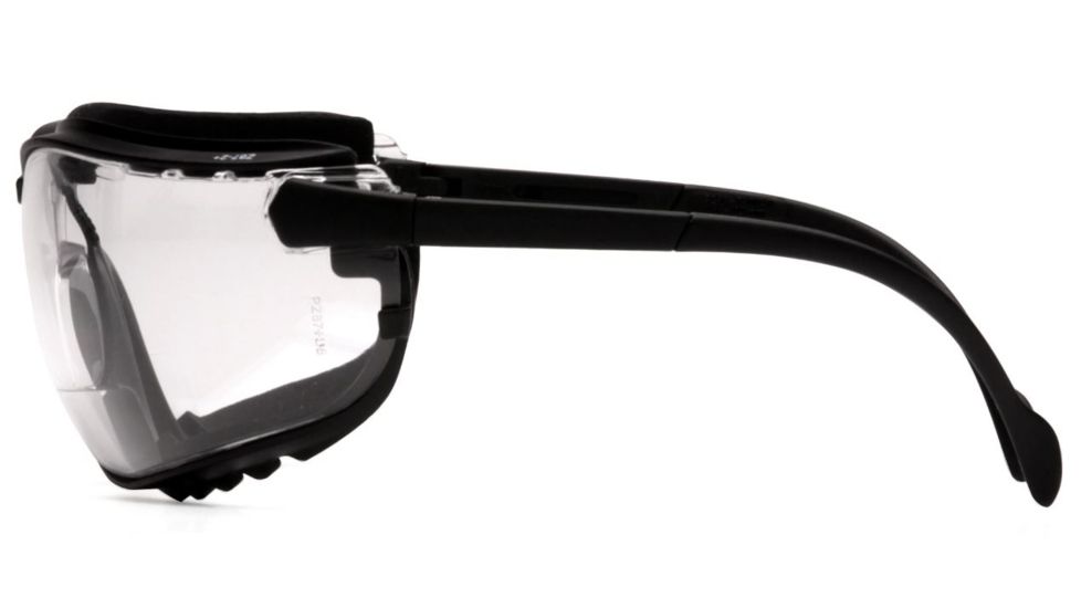 Pyramex V2G Reader Safety Goggles,Clear Anti-Fog + 2.5 lens, Black Frames GB1810STR25