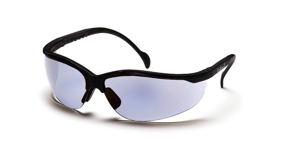 Pyramex Venture II Safety Eyewear - Blue Indoor/Outdoor Mirror Lens, Black Frame SB1885S