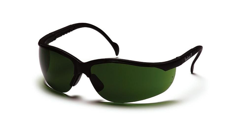 Pyramex Venture II Safety Glasses - 5.0 IR Filter Lens, Black Frame SB1850SF