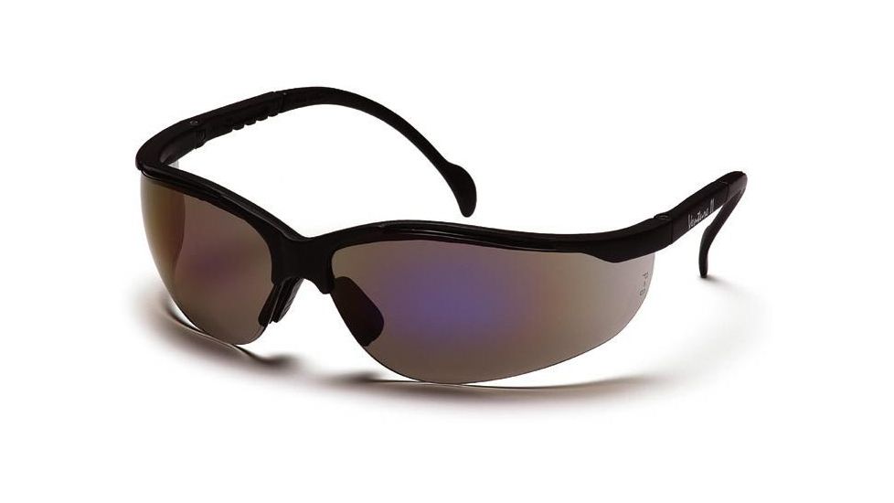 Pyramex Venture II Safety Glasses - Blue Mirror Lens, Black Frame SB1875S
