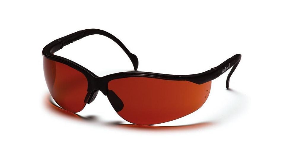 Pyramex Venture II Safety Glasses - Sun Block Bronze Lens, Black Frame SB1835S