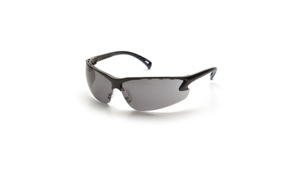 Pyramex Venture 3 Safety Glasses, Black Frame, Gray Lens, SB5720D