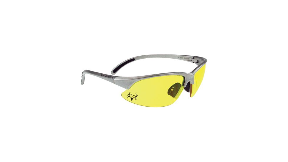 Radians Bone Collector Trigger Youth Shooting Glasses Amber Lens/Silver Frame