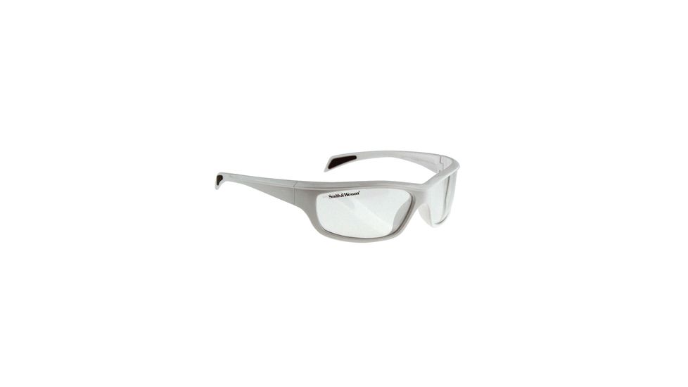 Radians S&amp;W SW103 Performance Eyewear Clear Lens Gloss White Frame