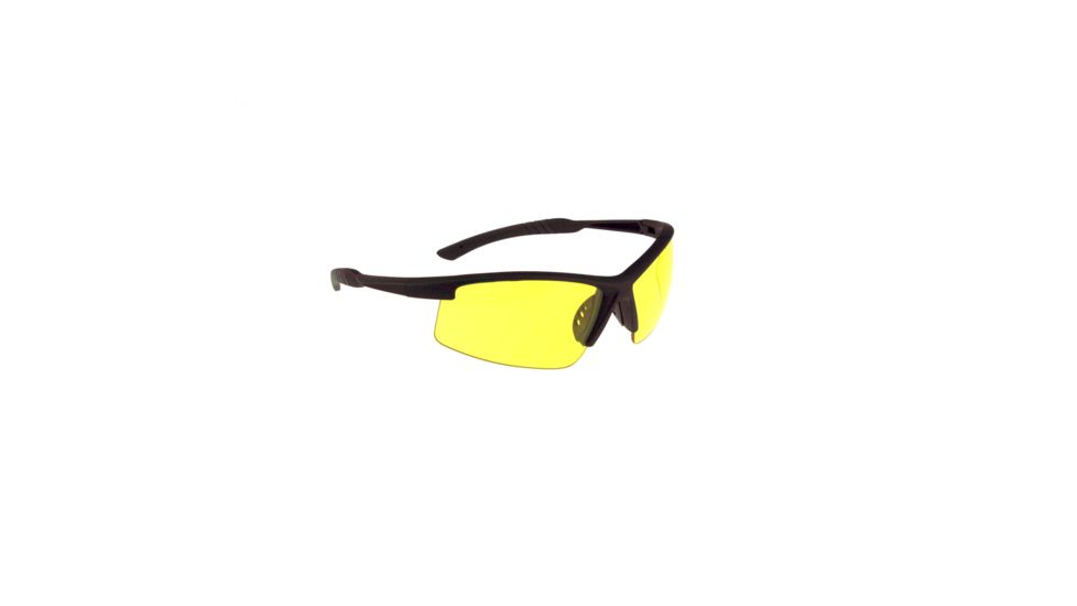 Radians SW104 Black Half Frame/Amber Lens, Black, One Size SW104-40C