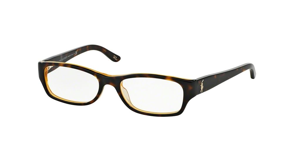 Ralph Lauren Eyeglasses RL6058 with Rx Prescription Lenses 5277-53 - Top Havana/Yellow Frame