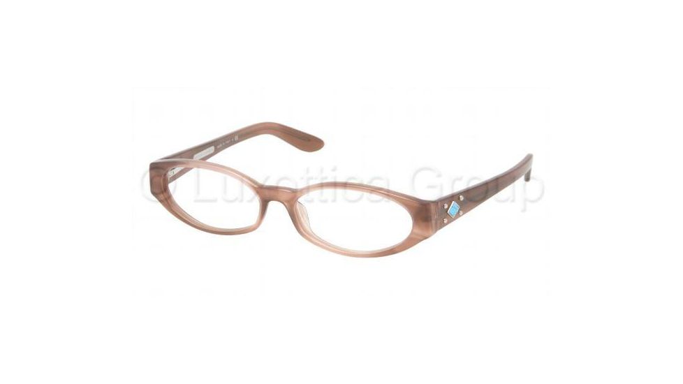Ralph Lauren RL 6052B Eyeglasses Styles - Striped Pink Frame w/Non-Rx 52 mm Diameter Lenses, 5237-5214