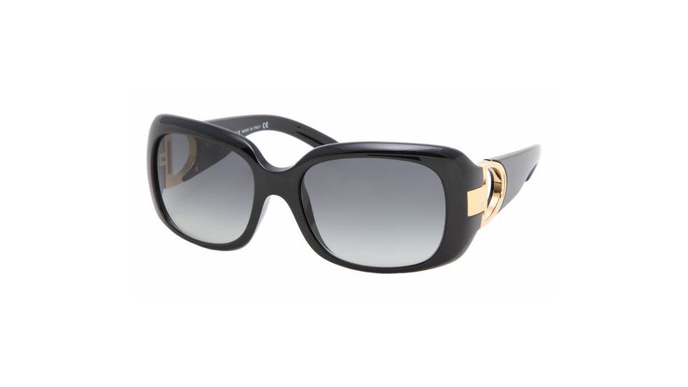 Ralph Lauren RL 8044 Sunglasses Styles Black Frame / Gray Gradient Lenses, 50018G-5517, Ralf Lauren RL 8044 Sunglasses Styles Black Frame / Gray Gradient Lenses