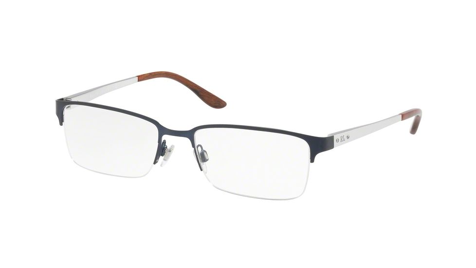 Ralph Lauren RL5089 Single Vision Prescription Eyeglasses 9119-54 - Matte Blue Frame