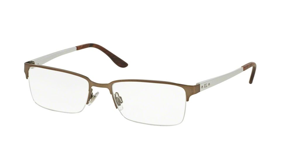 Ralph Lauren RL5089 Single Vision Prescription Eyeglasses 9284-54 - Matte Brown Frame