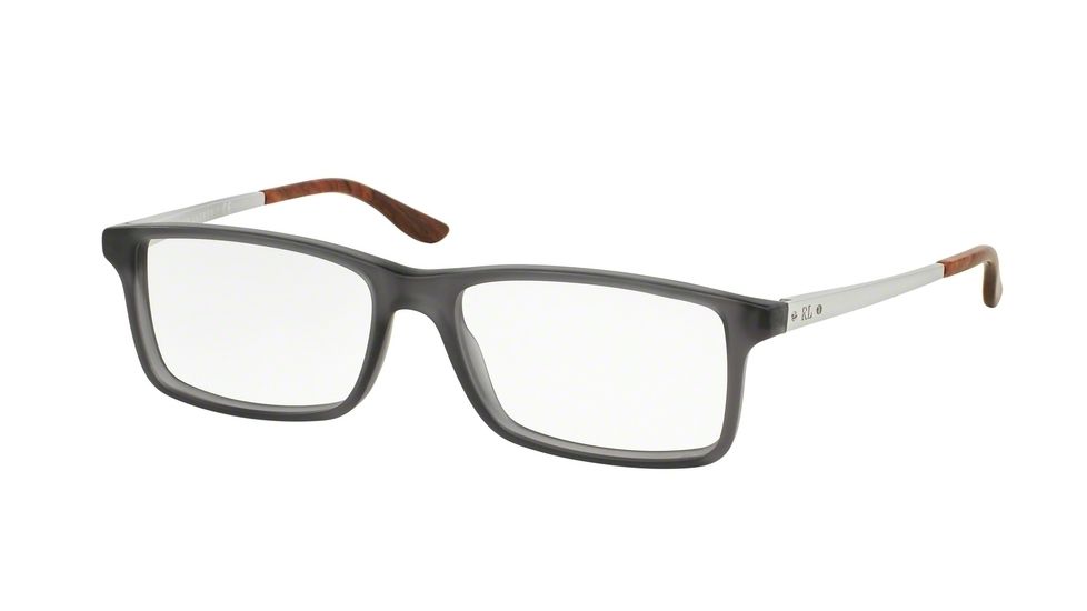 Ralph Lauren RL6128 Single Vision Prescription Eyeglasses 5510-53 - Matte Grey Frame