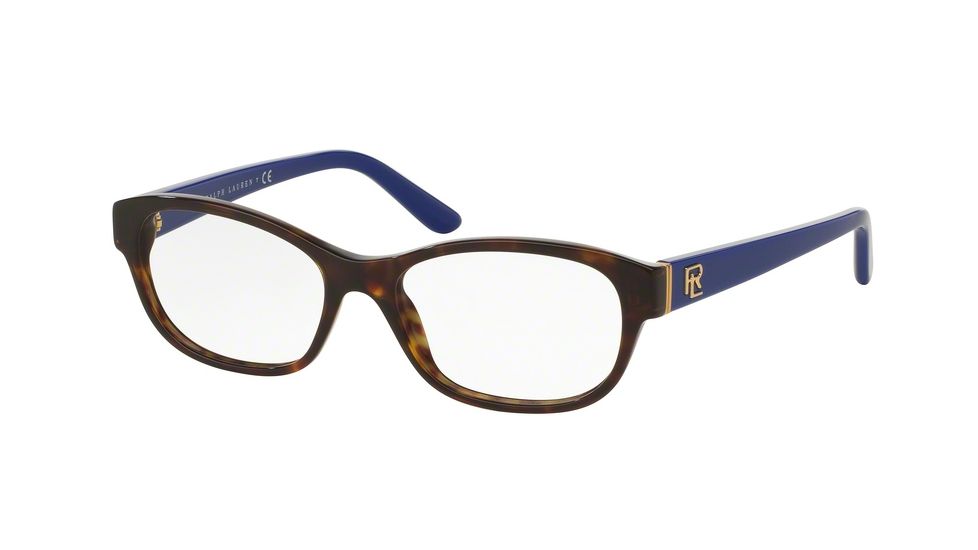 Ralph Lauren RL6148 Progressive Prescription Eyeglasses 5566-53 - Shiny Dark Havana Frame