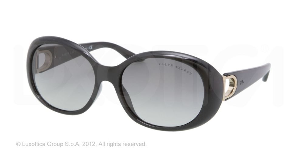 Ralph Lauren RL8074 Single Vision Prescription Sunglasses RL8074-500111-56 - Lens Diameter 56 mm, Lens Diameter 56 mm, Frame Color Black