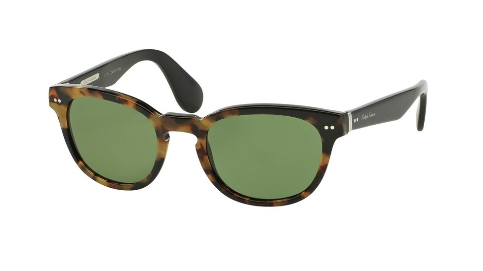 Ralph Lauren RL8130P Progressive Prescription Sunglasses RL8130P-525452-50 - Lens Diameter 50 mm, Frame Color Havana Spotty On Black