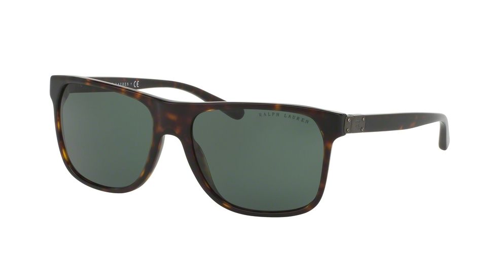 Ralph Lauren RL8152 Sunglasses 500371-59 - Dark Havana Frame, Gray Green Lenses