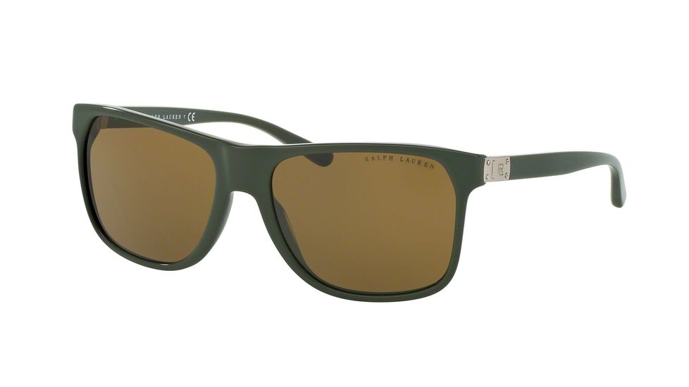 Ralph Lauren RL8152 Sunglasses 557073-59 - Solid Olive Frame, Olive Lenses
