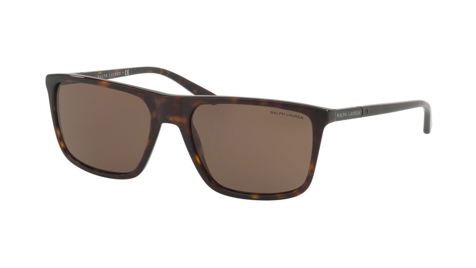 Ralph Lauren RL8161 Sunglasses 500373-58 - Dark Havana Frame, Brown Lenses
