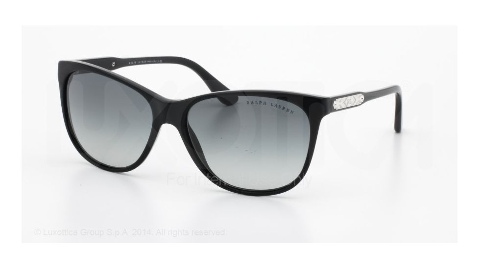 Ralph Lauren WESTERN EVOLUTION RL8120 Single Vision Prescription Sunglasses RL8120-500111-58 - Lens Diameter 58 mm, Frame Color Black Vintage