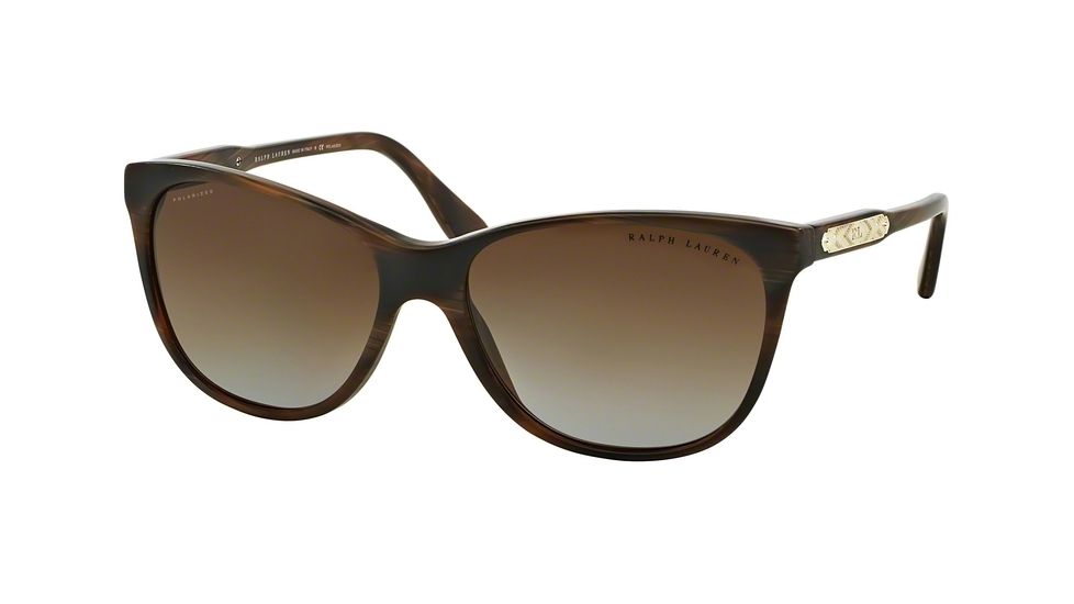 Ralph Lauren WESTERN EVOLUTION RL8120 Single Vision Prescription Sunglasses RL8120-5472T5-58 - Lens Diameter 58 mm, Frame Color Horn Brown Vintage