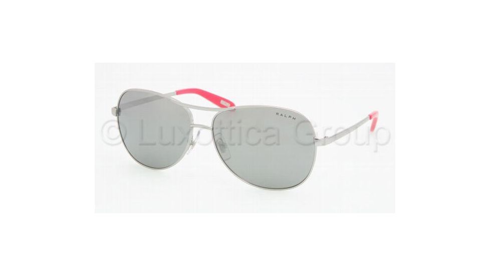 Ralph RA 4069 Sunglasses Styles - Light Silver Gray Silver Mirror Frame, 102-6G-5813