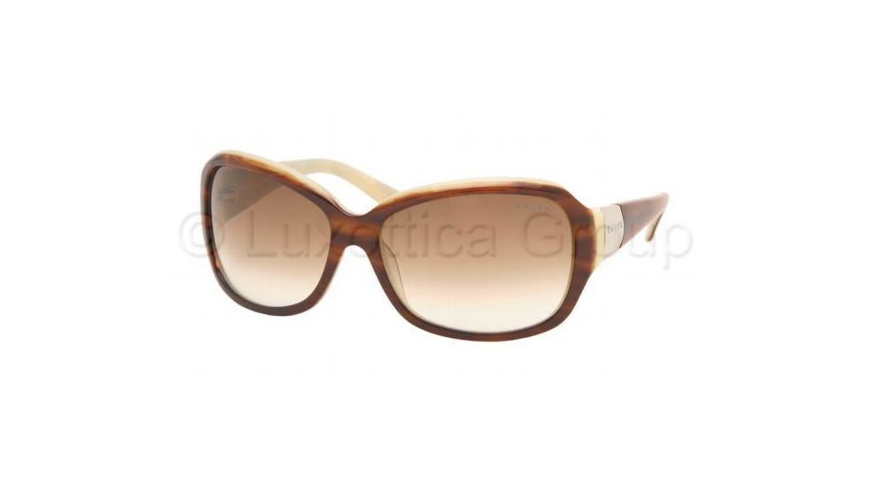Ralph RA5005 Single Vision Prescription Sunglasses RA5005-535-13-6015 - Lens Diameter 60 mm, Frame Color Brown / Horn