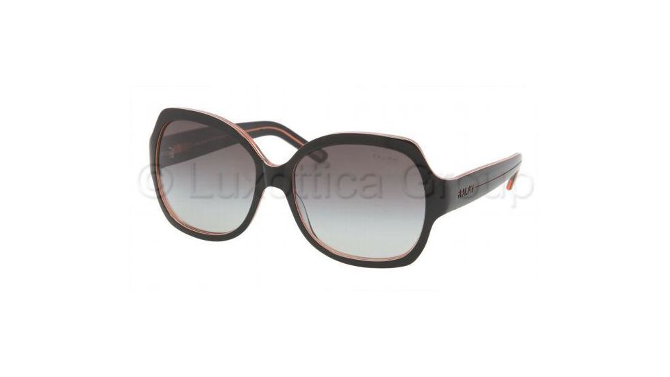 Ralph RA5108 SV Prescription Sunglasses, Black/Orange Frame / 58 mm Prescription Lenses, 831 11 5816