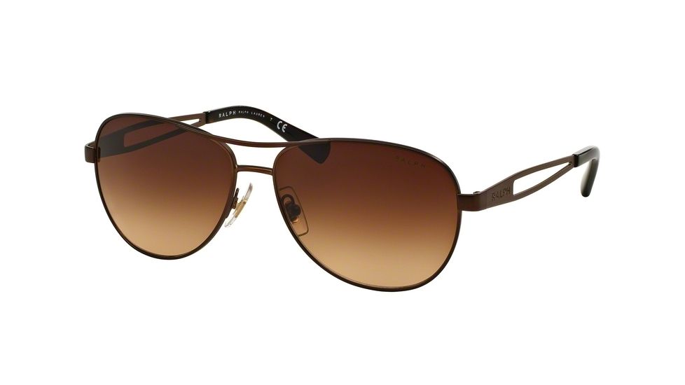 Ralph RA4115 Sunglasses 310113-58 - Satin Brown Frame, Brown Gradient Lenses