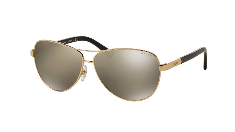 Ralph RA4116 Single Vision Prescription Sunglasses RA4116-31335A-60 - Lens Diameter 60 mm, Frame Color Gold / Black