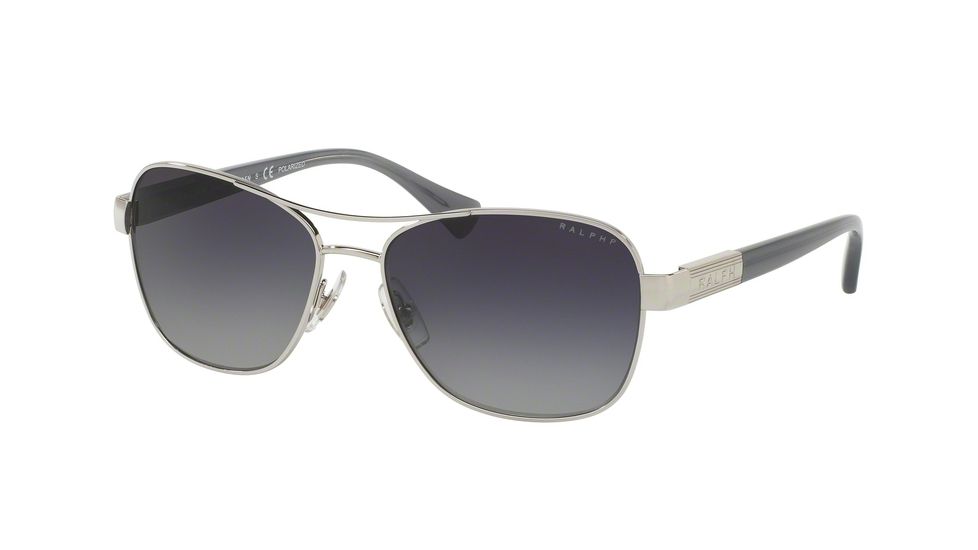 Ralph RA4119 Progressive Prescription Sunglasses RA4119-3210T3-57 - Lens Diameter 57 mm, Frame Color Silver/ Blue Horn