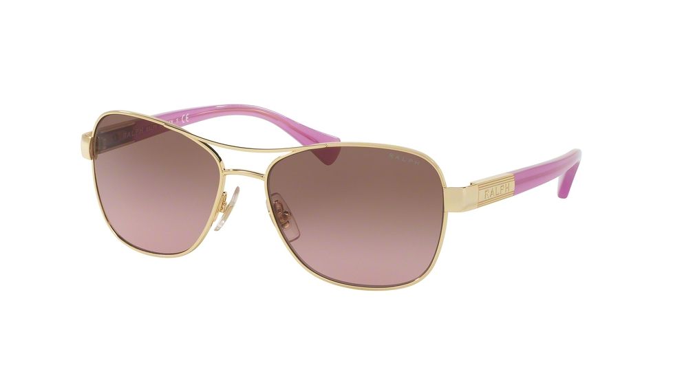 Ralph RA4119 Progressive Prescription Sunglasses RA4119-321314-57 - Lens Diameter 57 mm, Frame Color Lt. Gold/ Berry Horn