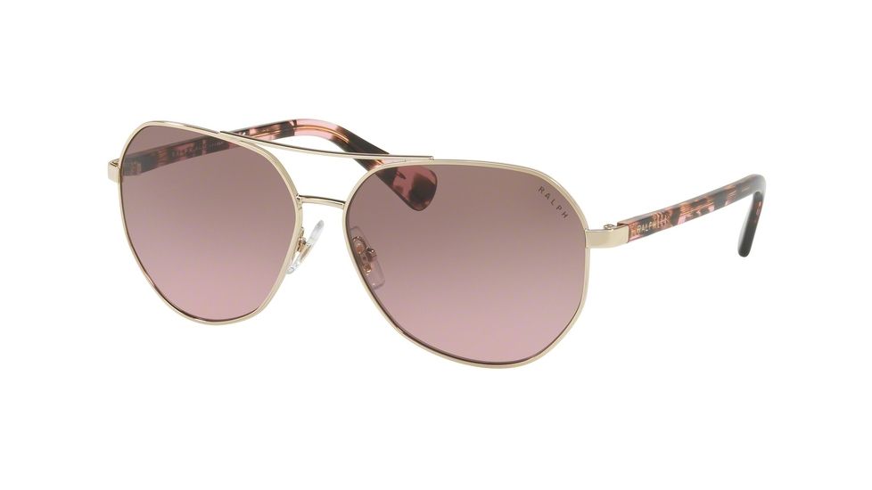 Ralph RA4123 Sunglasses 324614-59 - Light Gold Frame, Brown Rose Gradient Lenses