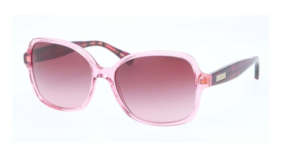 Ralph RA5186 Sunglasses 13188H-57 - Pink/pink Tortoise Frame, Burgundy Gradient Lenses