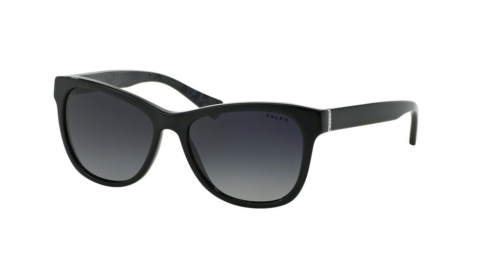 Ralph RA5196 Sunglasses 1423T3-54 - Black/black Bandana Frame, Grey Gradient Polarized Lenses