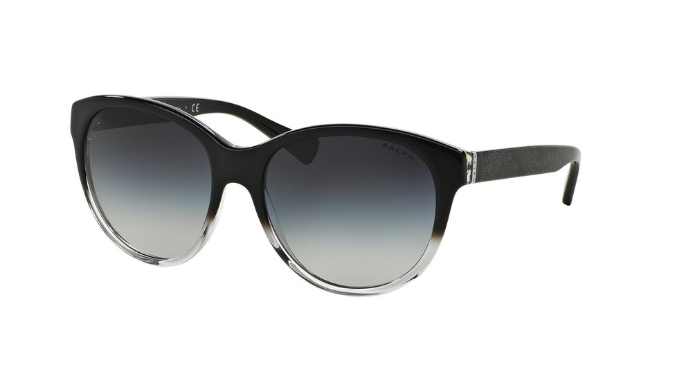 Ralph RA5197 Progressive Prescription Sunglasses RA5197-142711-56 - Lens Diameter 56 mm, Frame Color Black Gradient/black Bandana