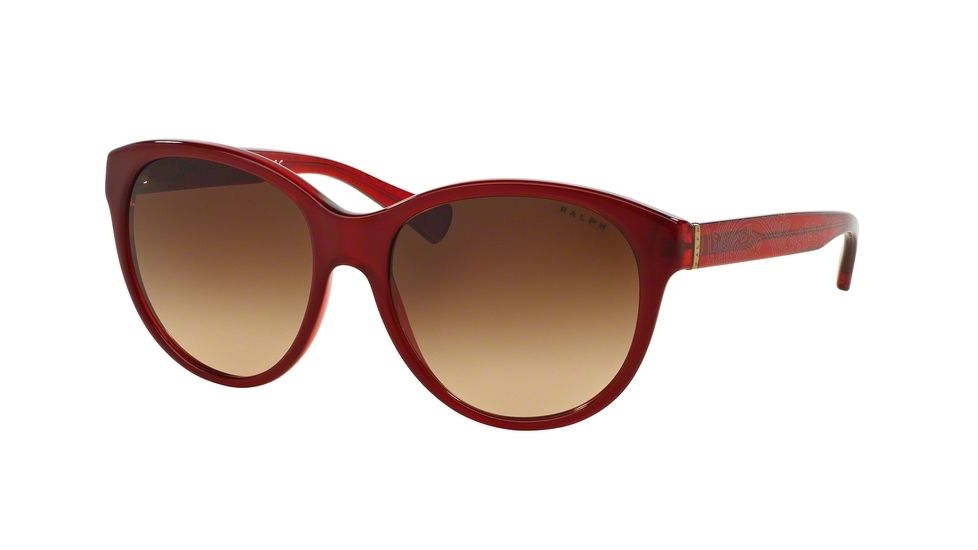 Ralph RA5197 Progressive Prescription Sunglasses RA5197-142813-56 - Lens Diameter 56 mm, Frame Color Red/denim Red Bandana