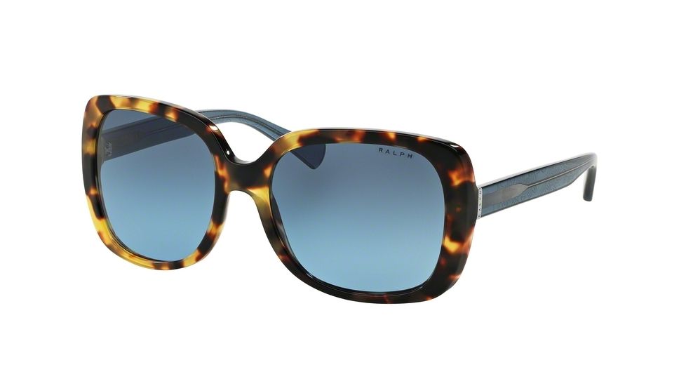 Ralph RA5198 Sunglasses 142417-56 - Tokyo Tort/denim Blue Bandana Frame, Grey Blue Gradient Lenses