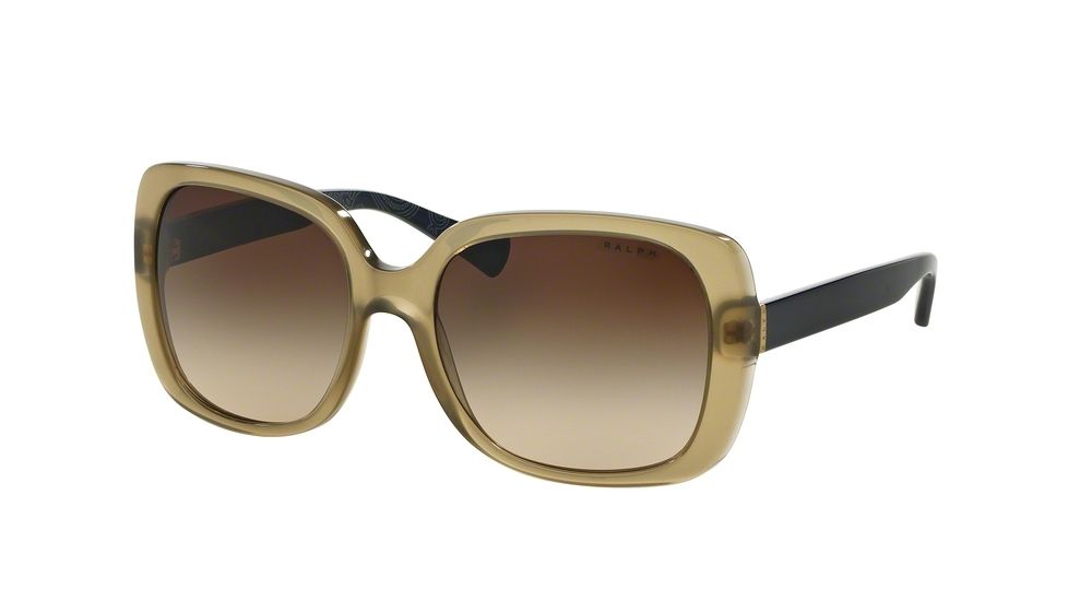Ralph RA5198 Sunglasses 143013-56 - Olive/navy Bandana Frame, Brown Gradient Lenses