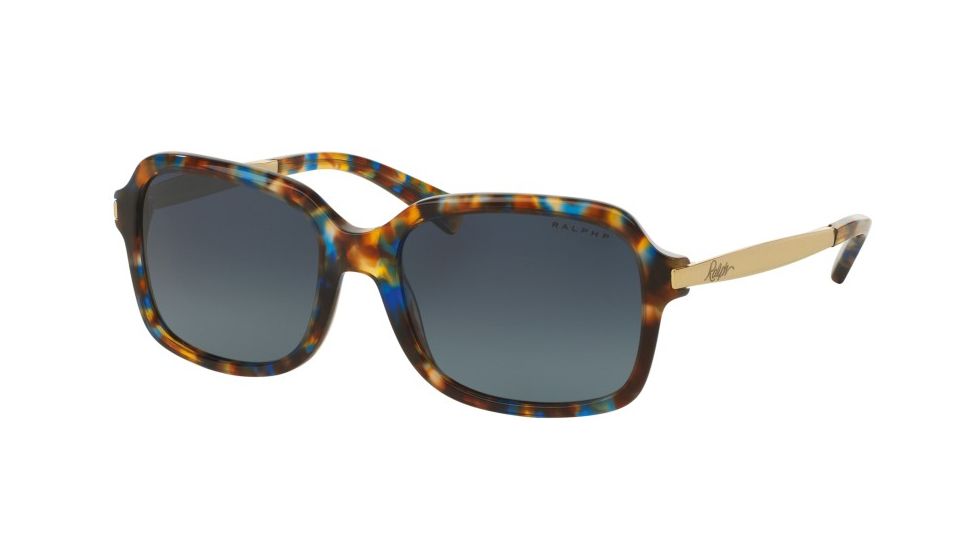 Ralph RA5202 Progressive Prescription Sunglasses RA5202-14594U-55 - Lens Diameter 55 mm, Frame Color Blue Tortoise/gold